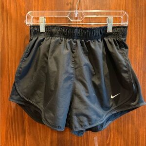 Nike Women's Black Athletic Running Shorts with Swoosh